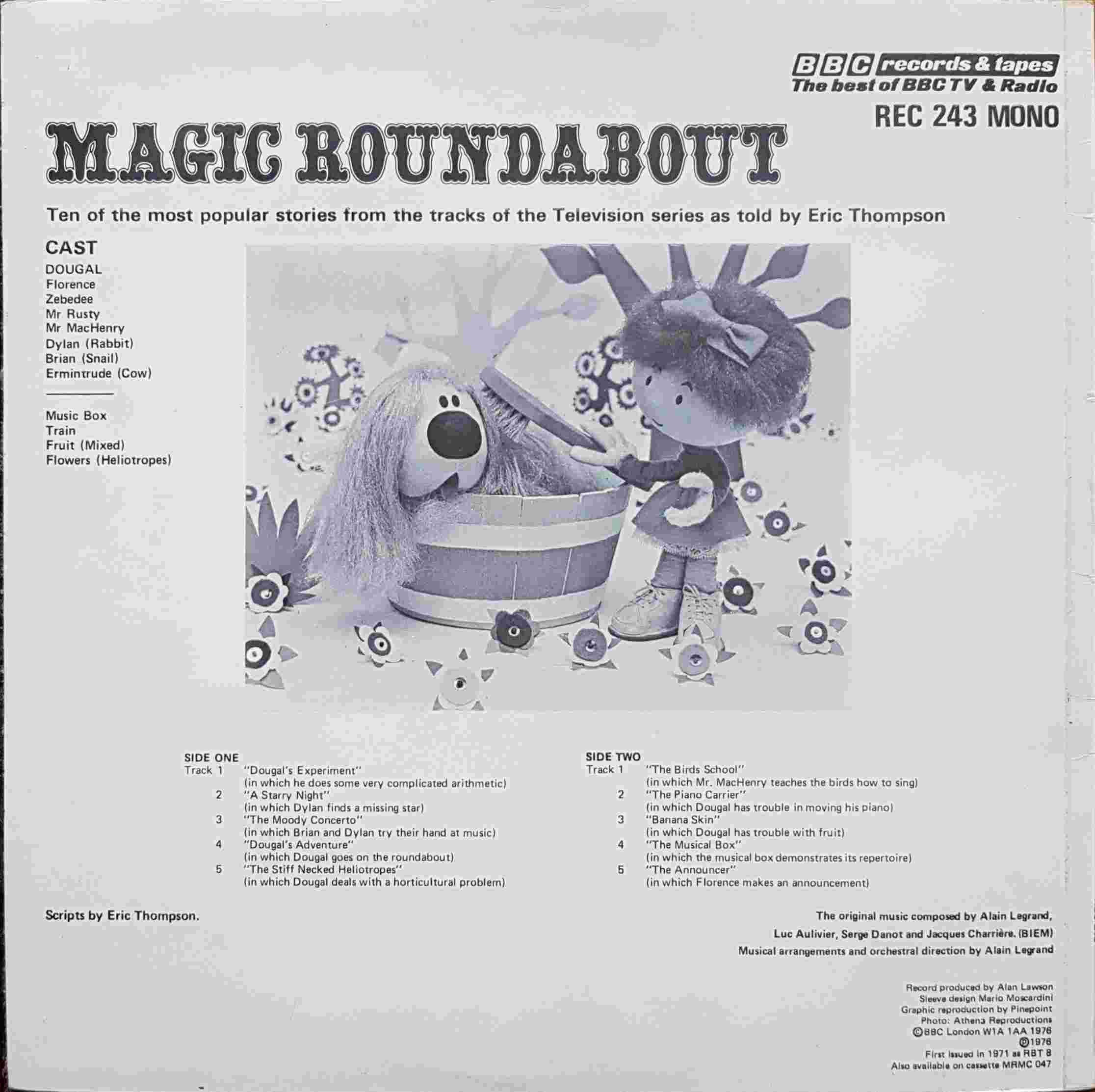 Picture of REC 243 The magic roundabout by artist Eric Thompson from the BBC records and Tapes library